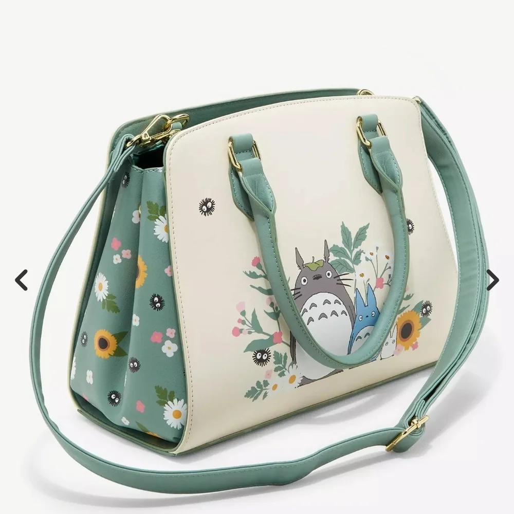 Studio Ghibli My Neighbor Totoro Sage Green Satchel Bag - Picture 8 of 8